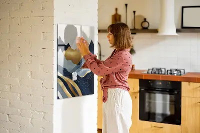 Absztrakt tájkép mintás mágneses fali tábla