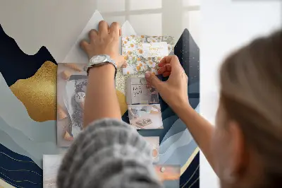 Absztrakt tájkép mintás mágneses fali tábla