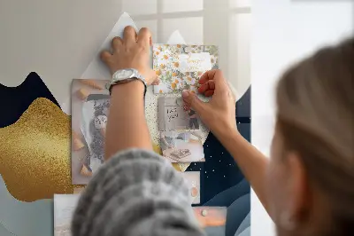 Absztrakt tájkép mintás mágneses fali tábla