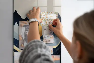 Absztrakt tájkép mintás mágneses fali tábla
