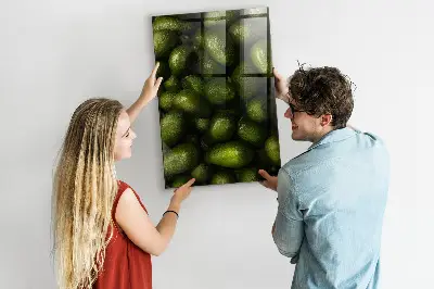 Friss avokádó mintás fali üzenőtábla