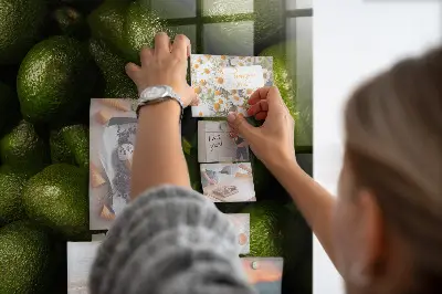 Friss avokádó mintás fali üzenőtábla