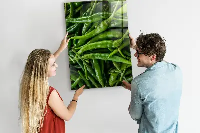 Zöldpaprika alakú fali üzenőtábla