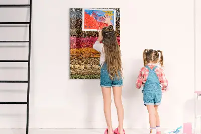 Fali mágneses tábla fűszerek mintával