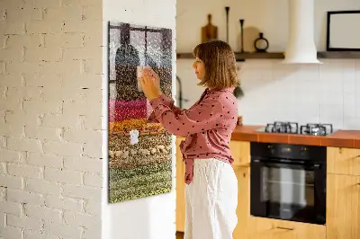 Fali mágneses tábla fűszerek mintával