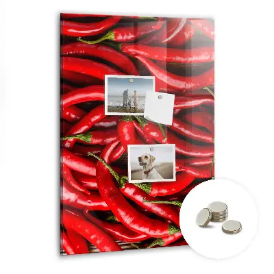 Chili paprika mintás fali üzenőtábla