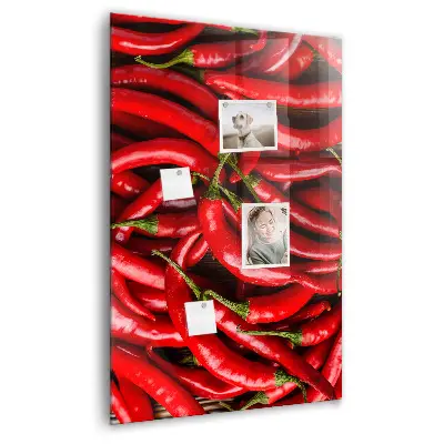 Chili paprika mintás fali üzenőtábla