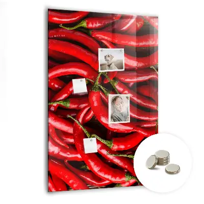 Chili paprika mintás fali üzenőtábla