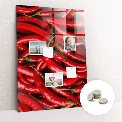 Chili paprika mintás fali üzenőtábla