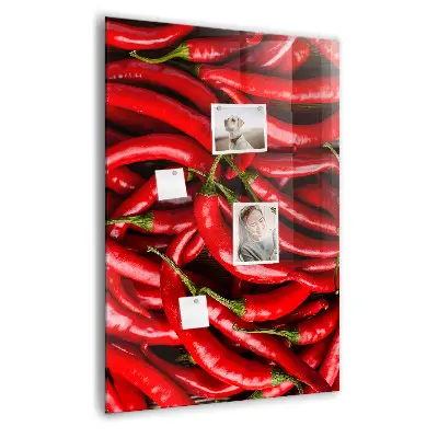 Chili paprika mintás fali üzenőtábla