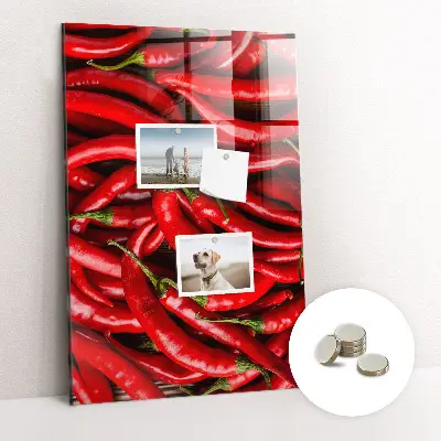 Chili paprika mintás fali üzenőtábla