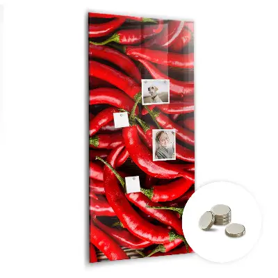 Chili paprika mintás fali üzenőtábla