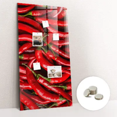 Chili paprika mintás fali üzenőtábla