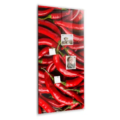 Chili paprika mintás fali üzenőtábla