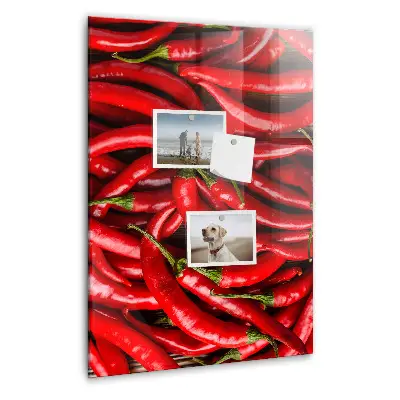 Chili paprika mintás fali üzenőtábla