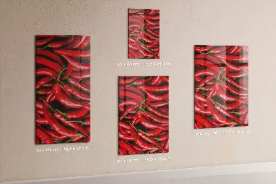 Chili paprika mintás fali üzenőtábla