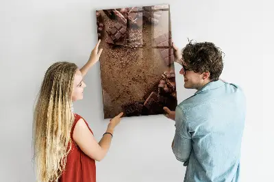 Csokoládétábla mintás fali mágnestábla