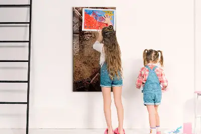 Csokoládétábla mintás fali mágnestábla