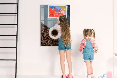 Fali üzenőtábla Egy csésze kávé mintával