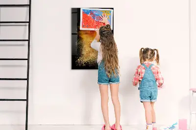 Fali mágneses tábla Fűszerrobbanás mintával