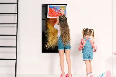 Fali mágneses tábla Fűszerrobbanás mintával