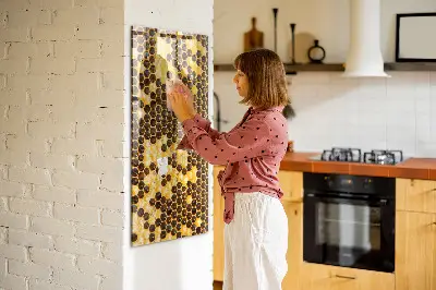 Méhsejt mintás mágneses fali tábla
