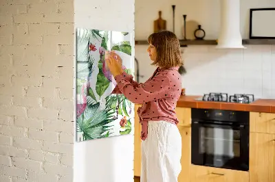 Flamingó mintás mágneses fali tábla
