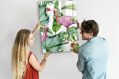 Flamingó mintás mágneses fali tábla