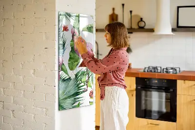 Flamingó mintás mágneses fali tábla
