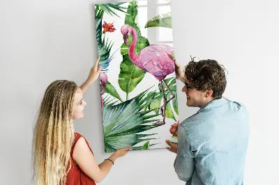 Flamingó mintás mágneses fali tábla
