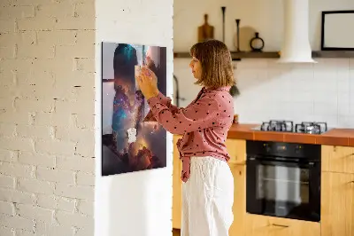 Galaxis űr mintás fali üzenőtábla