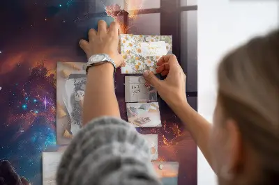 Galaxis űr mintás fali üzenőtábla