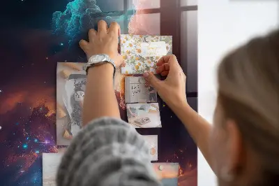 Galaxis űr mintás fali üzenőtábla