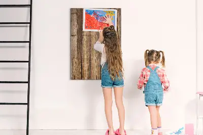 Fali mágneses tábla fa textúrával