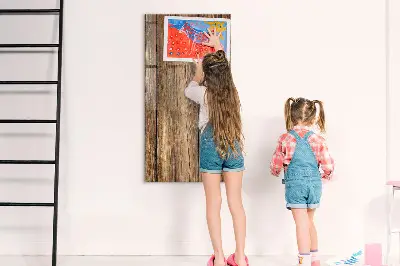 Fali mágneses tábla fa textúrával