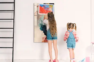Absztrakt foltok mintás fali üzenőtábla