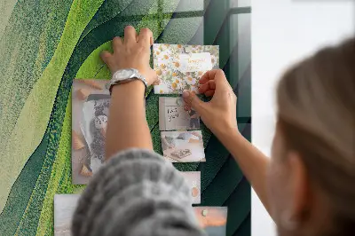 Mágneses fali tábla természet tájkép mintával