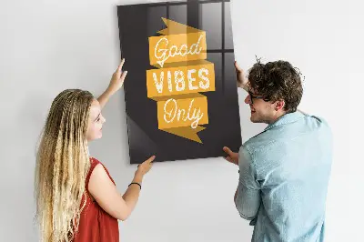 Fali mágneses tábla inspiráló idézettel