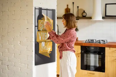 Fali mágneses tábla inspiráló idézettel