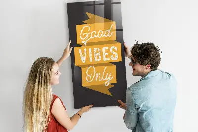 Fali mágneses tábla inspiráló idézettel