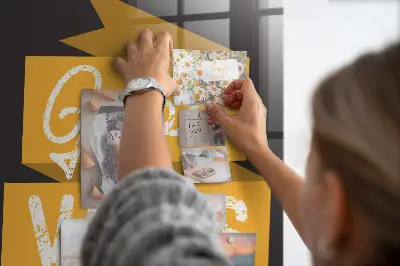 Fali mágneses tábla inspiráló idézettel