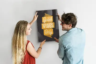 Fali mágneses tábla inspiráló idézettel