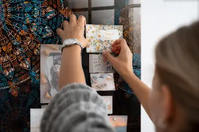 Dekoratív mandala mintás fali üzenőtábla