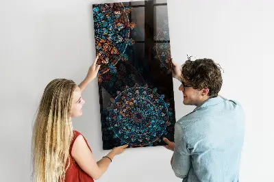 Dekoratív mandala mintás fali üzenőtábla