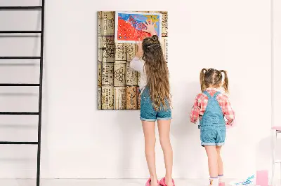 Mágneses parafadugó tartó fali tábla