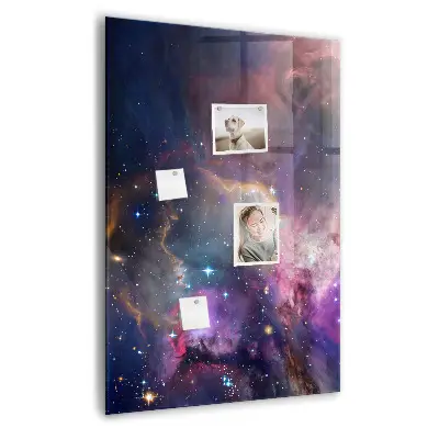 Mágneses fali tábla Galaxis űr mintával