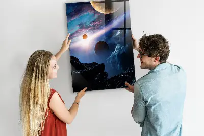 Űrgalaxis mintás fali mágneses tábla