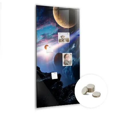 Űrgalaxis mintás fali mágneses tábla