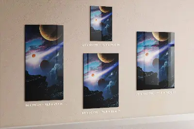 Űrgalaxis mintás fali mágneses tábla