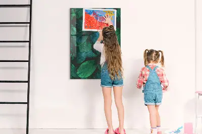 Nagy trópusi leveles fali üzenőtábla